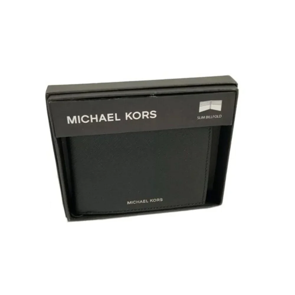 Michael Kors Andy Leather Slim Bifold Wallet
